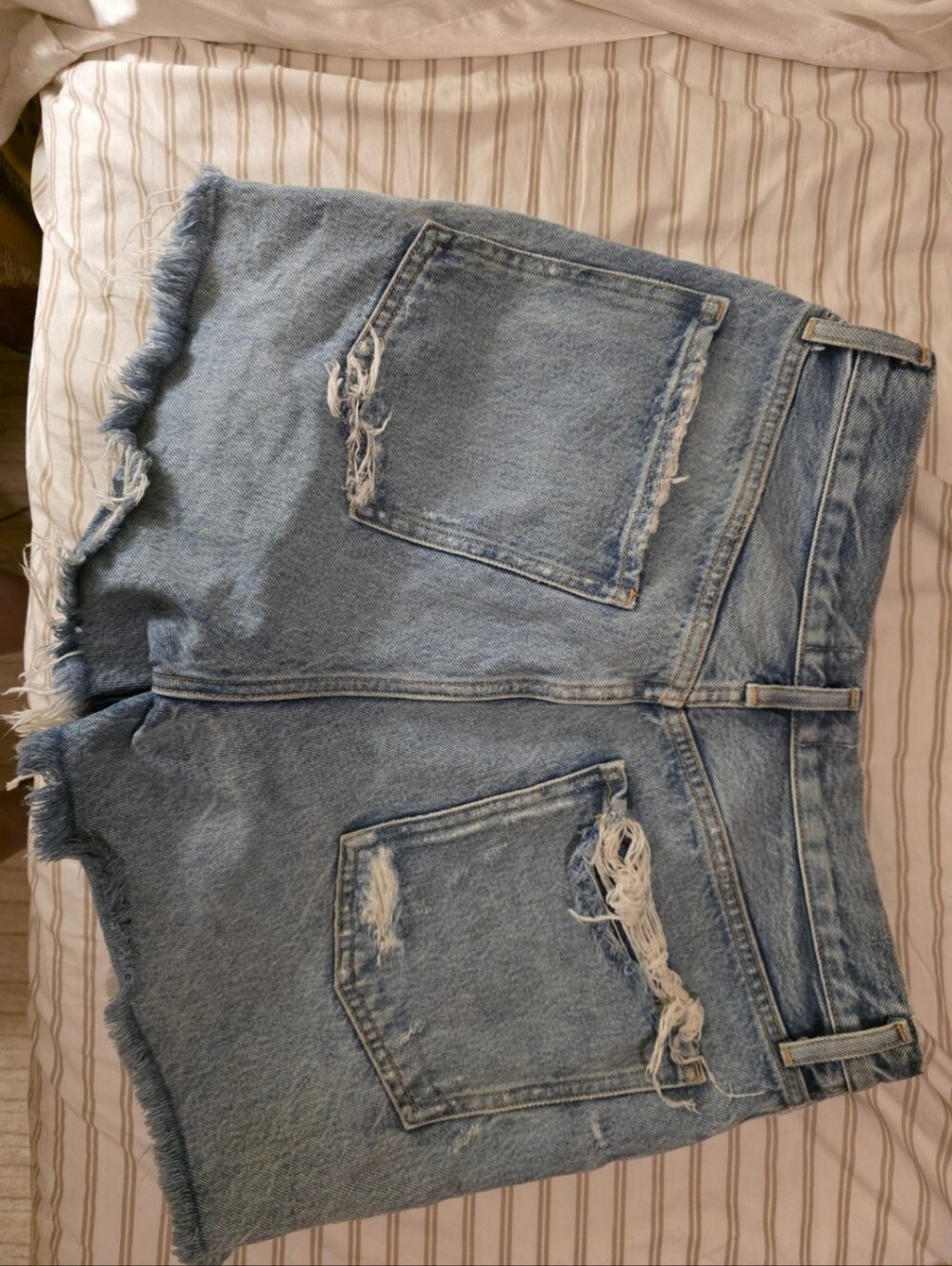 AGOLDE Parker Vintage Denim Cutoff Shorts 29 - Picture 2 of 6